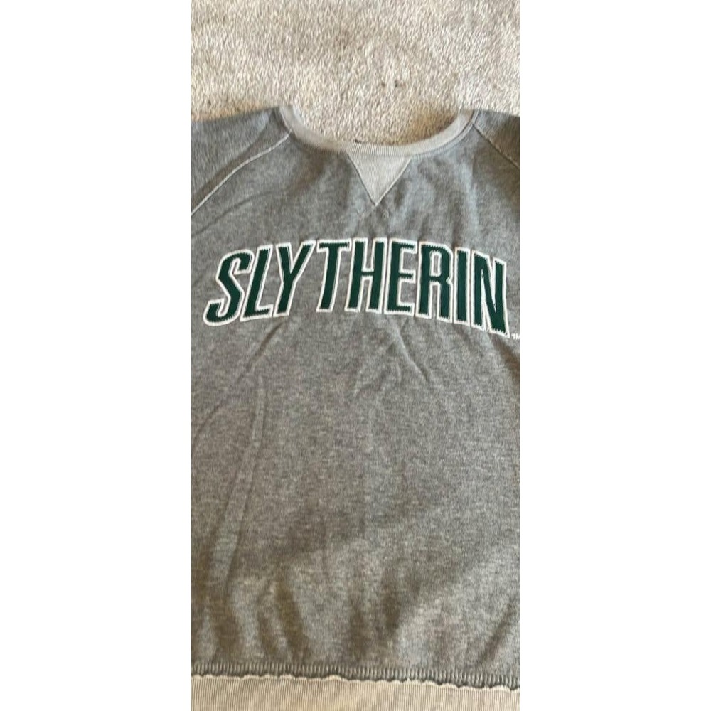Harry Potter Wizarding World‎ Slytherin Sweatshirt Gray Raglan Pullover